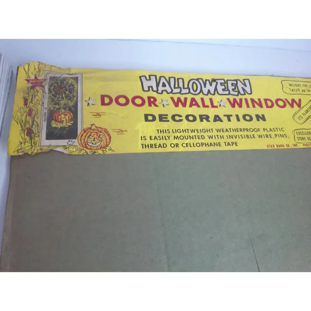 Vintage Halloween Door Wall Window Decoration Package ONLY AS IS